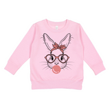 Bubble Gum Bunny Toddler Sweatshirt