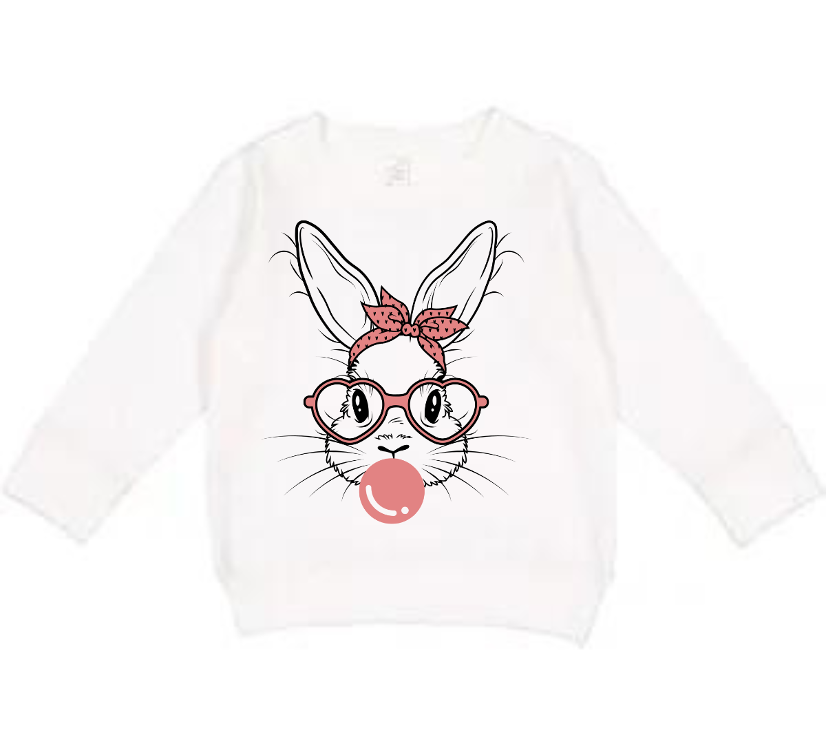 Bubble Gum Bunny Toddler Sweatshirt
