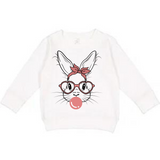 Bubble Gum Bunny Toddler Sweatshirt