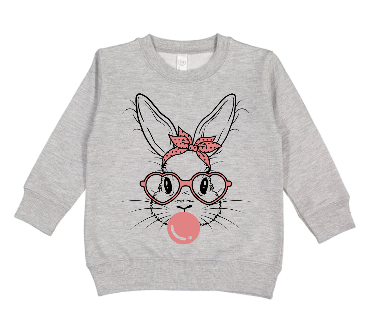 Bubble Gum Bunny Toddler Sweatshirt