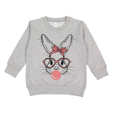 Bubble Gum Bunny Toddler Sweatshirt
